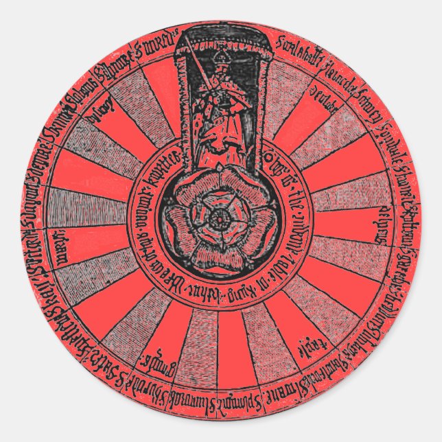 Sticker Rond La table ronde d'Arthur (Devant)