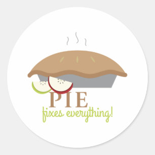 Sticker Rond La tarte répare tout