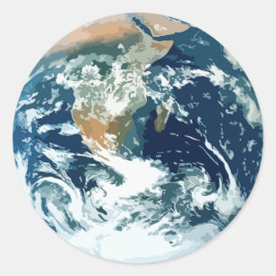 Sticker Rond La terre