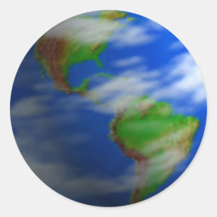 STICKER ROND LA TERRE