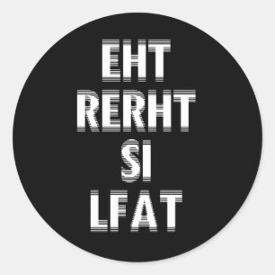 Sticker Rond La Terre Est Plate