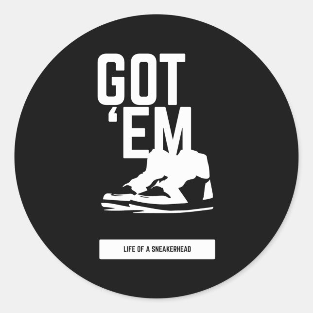 Sticker Rond La Tête De Neige A Em (Devant)