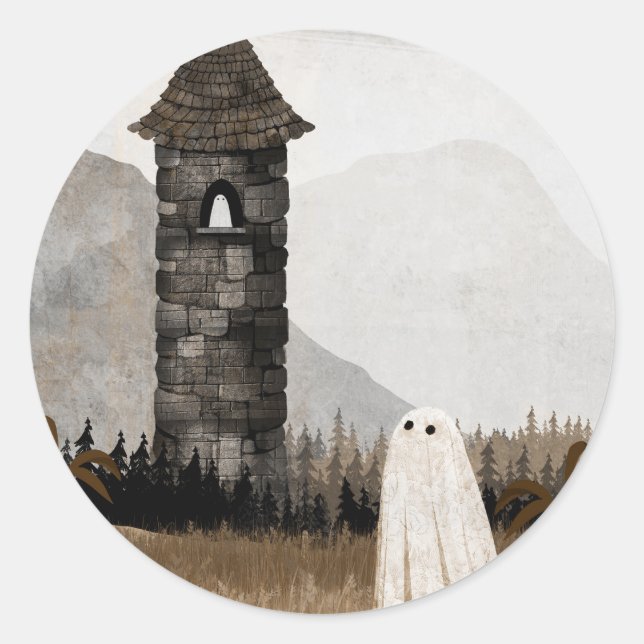 Sticker Rond La tour (Devant)