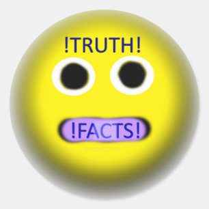 Sticker Rond La vérité sur les faits censurés ! Emoji