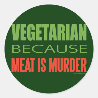Sticker Rond La viande est un meurtre - Anti-viande