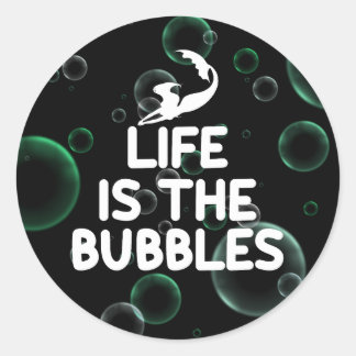 Sticker Rond la vie est la bulle