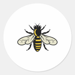 Sticker Rond La vie est meilleure avec les abeilles Biologiste