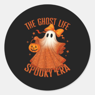 Sticker Rond La vie fantôme Soky Era Halloween Costume fantôme