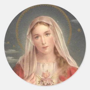 Sticker Rond La Vierge