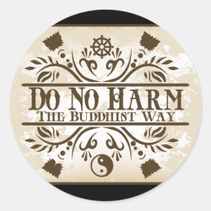 Sticker Rond La voie bouddhiste