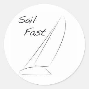 Sticker Rond La voile jeûnent