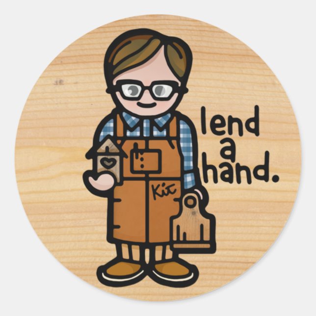 Sticker Rond label de qualité. (Devant)