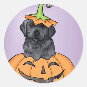 Sticker Rond Laboratoire noir d'Halloween