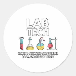 Sticker Rond Laboratoire technique