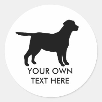 Sticker Rond Labrador