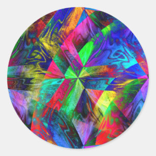 Sticker Rond Labyrinthe