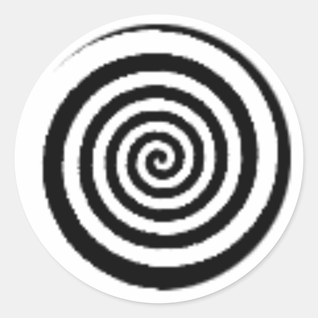 Sticker Rond labyrinthe circulaire (Devant)
