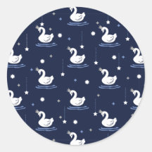 Lac Enchanted - Design Motif de cygne gracieux