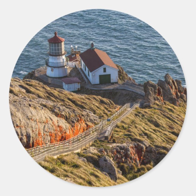 Sticker Rond Lac Lighthouse (Devant)