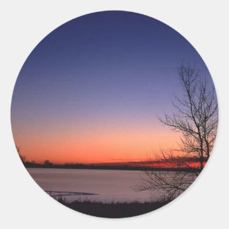 Sticker Rond Lac Sunrise
