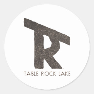 Sticker Rond Lac Table Rock