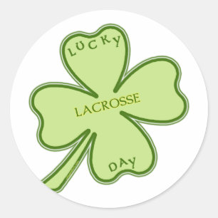 Sticker Rond Lacrosse chanceuse de jour