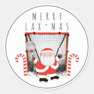 Sticker Rond Lacrosse Goalie Sports