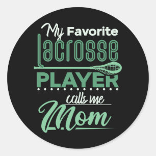 Sticker Rond Lacrosse Maman