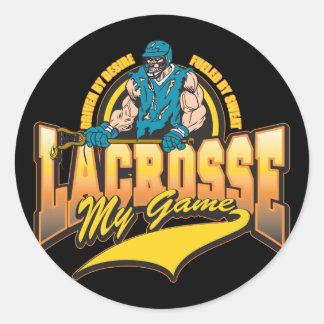 Sticker Rond Lacrosse Mon Jeu