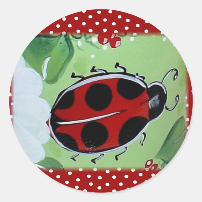 Sticker Rond Lady Bug (Devant)