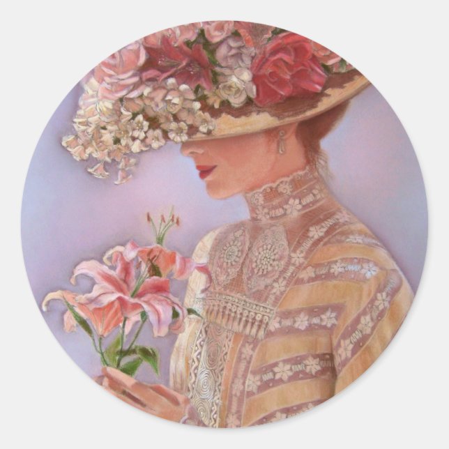 Sticker Rond Lady Jessica (Devant)