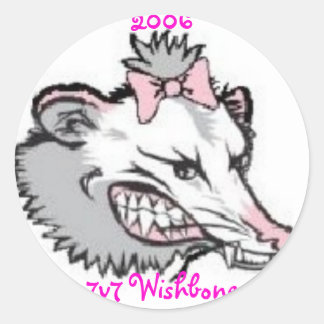 Sticker Rond Lady Possum, 2006 7v7 Wishbone Tournament