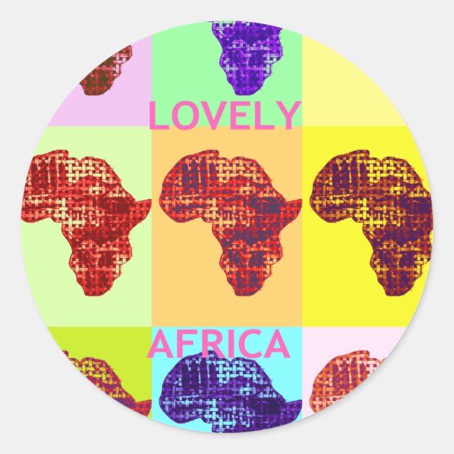 STICKER ROND L'AFRIQUE AMOUREUSE (Devant)