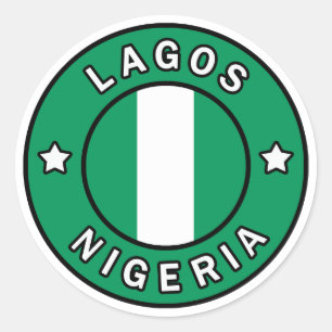 Sticker Rond Lagos Nigeria