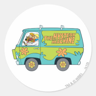Sticker Rond L'aile gauche de machine de mystère