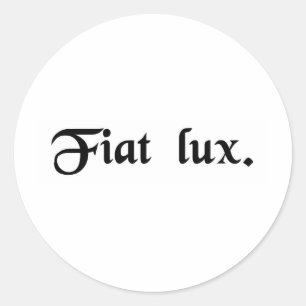 Sticker Rond Laissé il y ait lumière