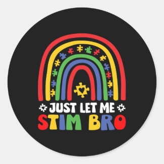 Sticker Rond Laisse-moi Stim Bro Avril Mois Sensibilisation sur
