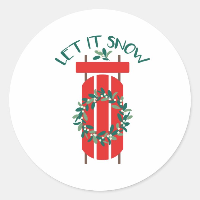 Sticker Rond Laisser neiger la traîne (Devant)