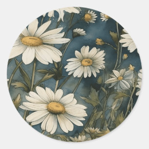 Sticker Rond Laissez fleurir votre créativité avec un design ma