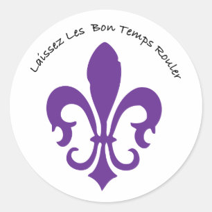 Sticker Rond Laissez les bons temps rouler