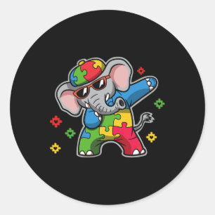 Sticker Rond Laissez-moi Stim Bro Sensibilisation sur l'autisme