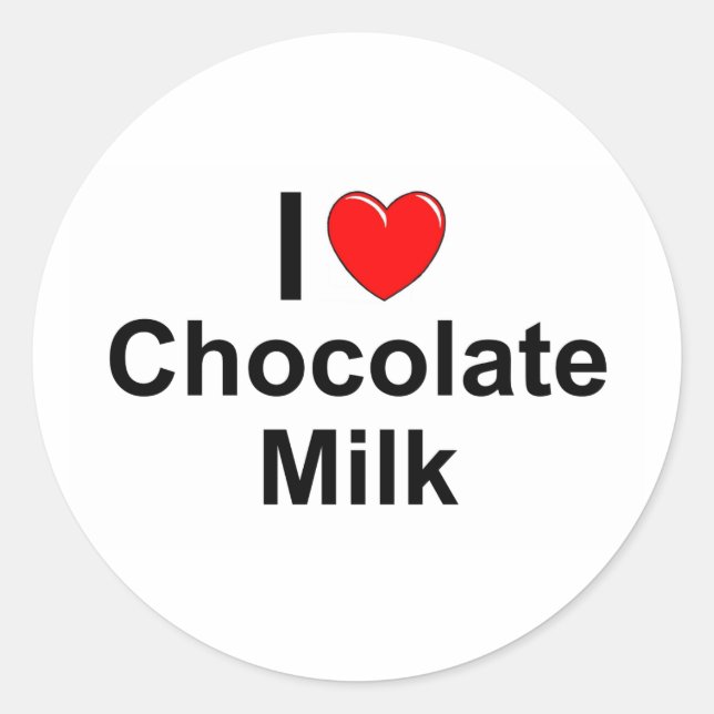 Sticker Rond Lait au chocolat (Devant)