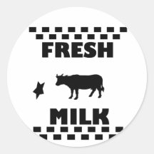 Lait de vache fraîche