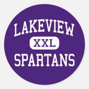 Sticker Rond Lakeview - Spartans - Junior - Battle Creek