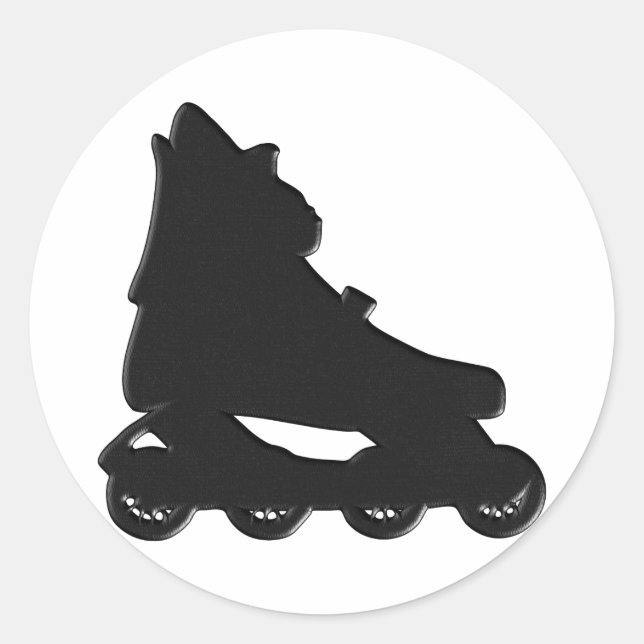 Sticker Rond Lame à rouleaux (Devant)