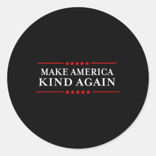 Sticker Rond L'Amérique choisit à nouveau les chemises anti-Tru
