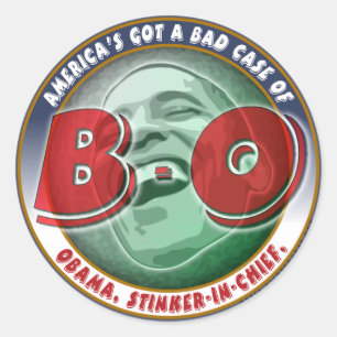 Sticker Rond L'Amérique obtenue un mauvais cas de…