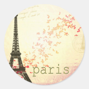 Sticker Rond L'amour à Paris