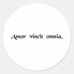 Sticker Rond L'amour conquiert tous