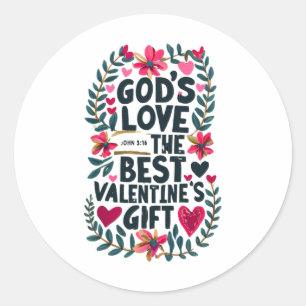 Sticker Rond L'Amour de Dieu Don Valentin